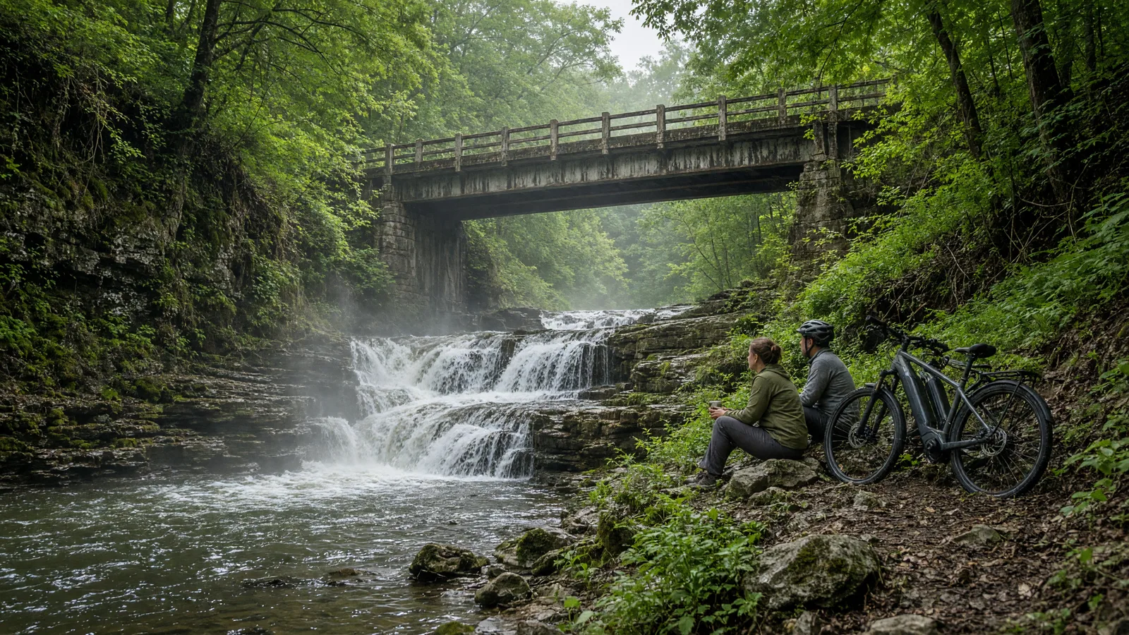 Scene in Lincoln County, Kentucky — waterfall hike