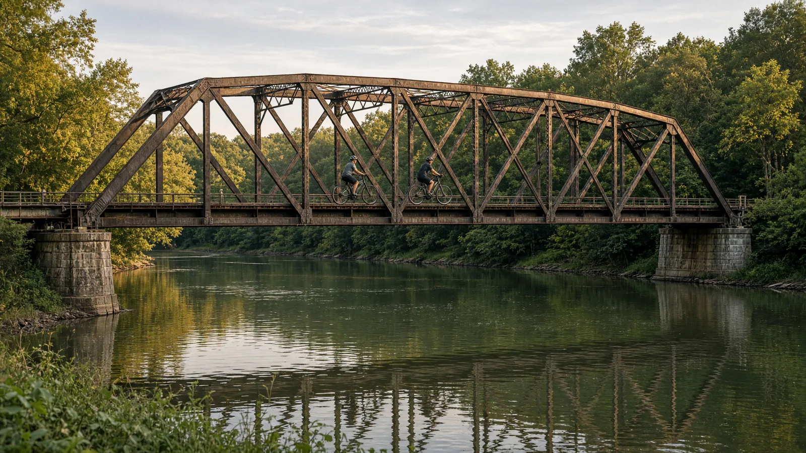 Scene in Logan County, Kentucky — bridge crossing