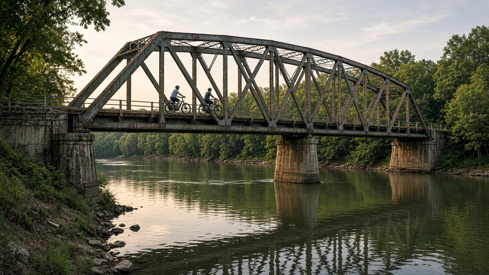 Scene in Mccracken County, Kentucky — bridge crossing