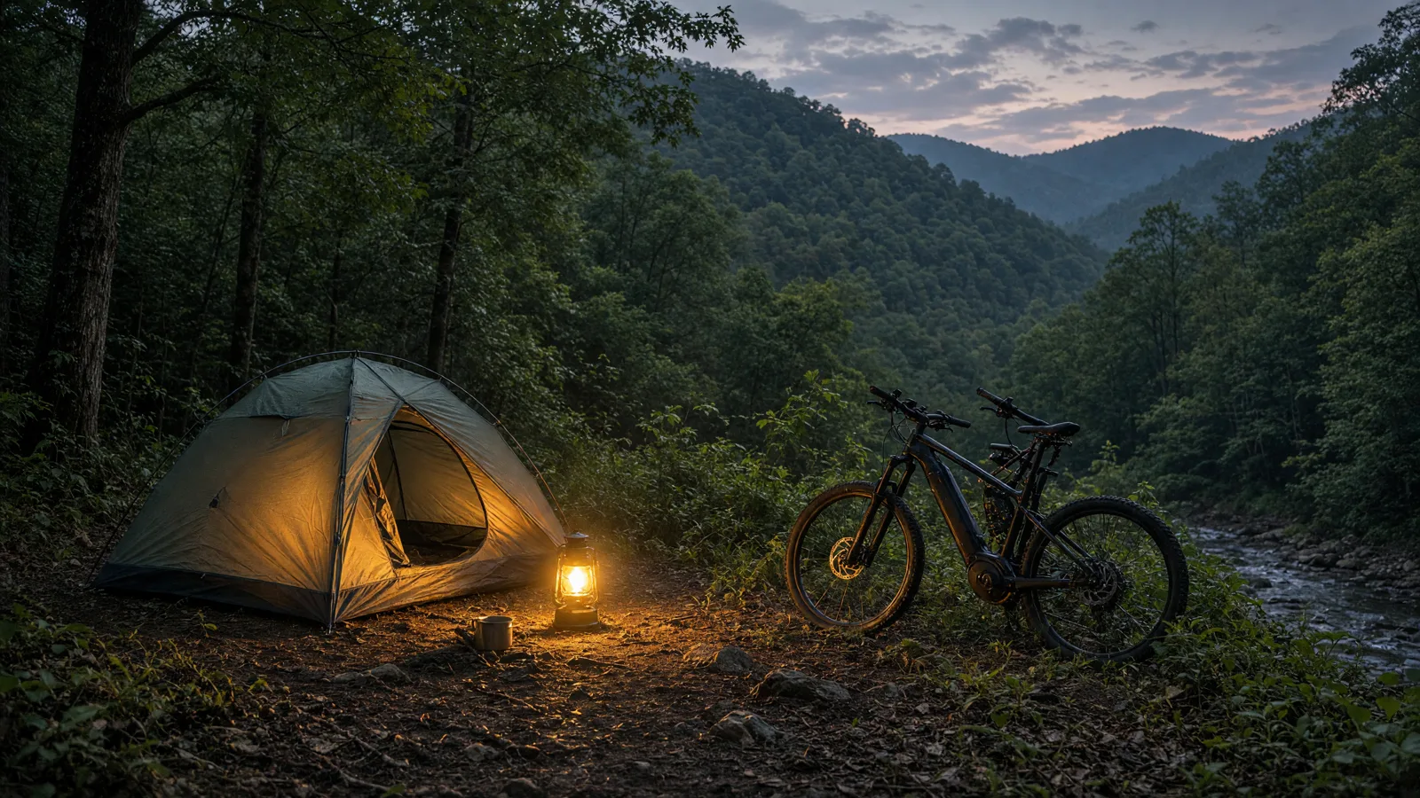 Scene in Pike County, Kentucky — camping ridge