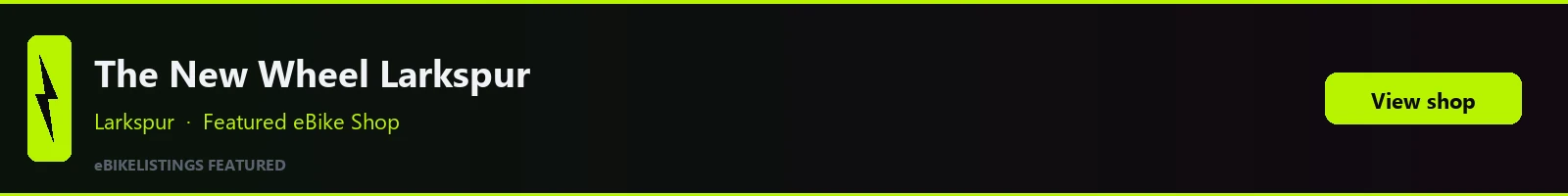Featured local eBike shop banner: The New Wheel Electric Bikes