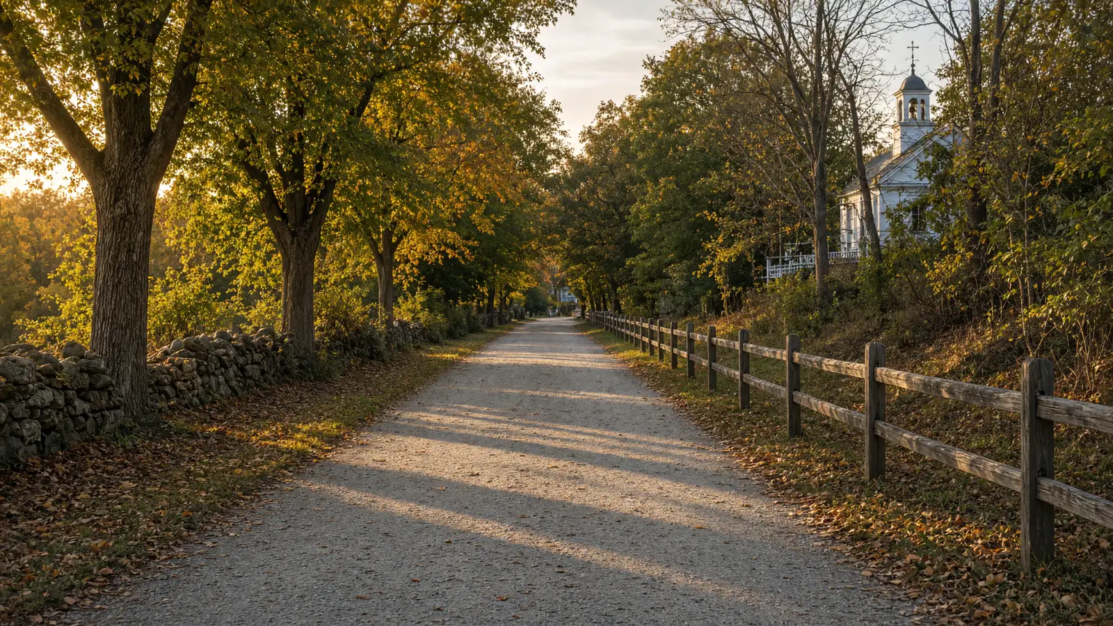 Empty Minuteman Commuter Bikeway paved rail-trail through Lexington Massachusetts woods, Middlesex County