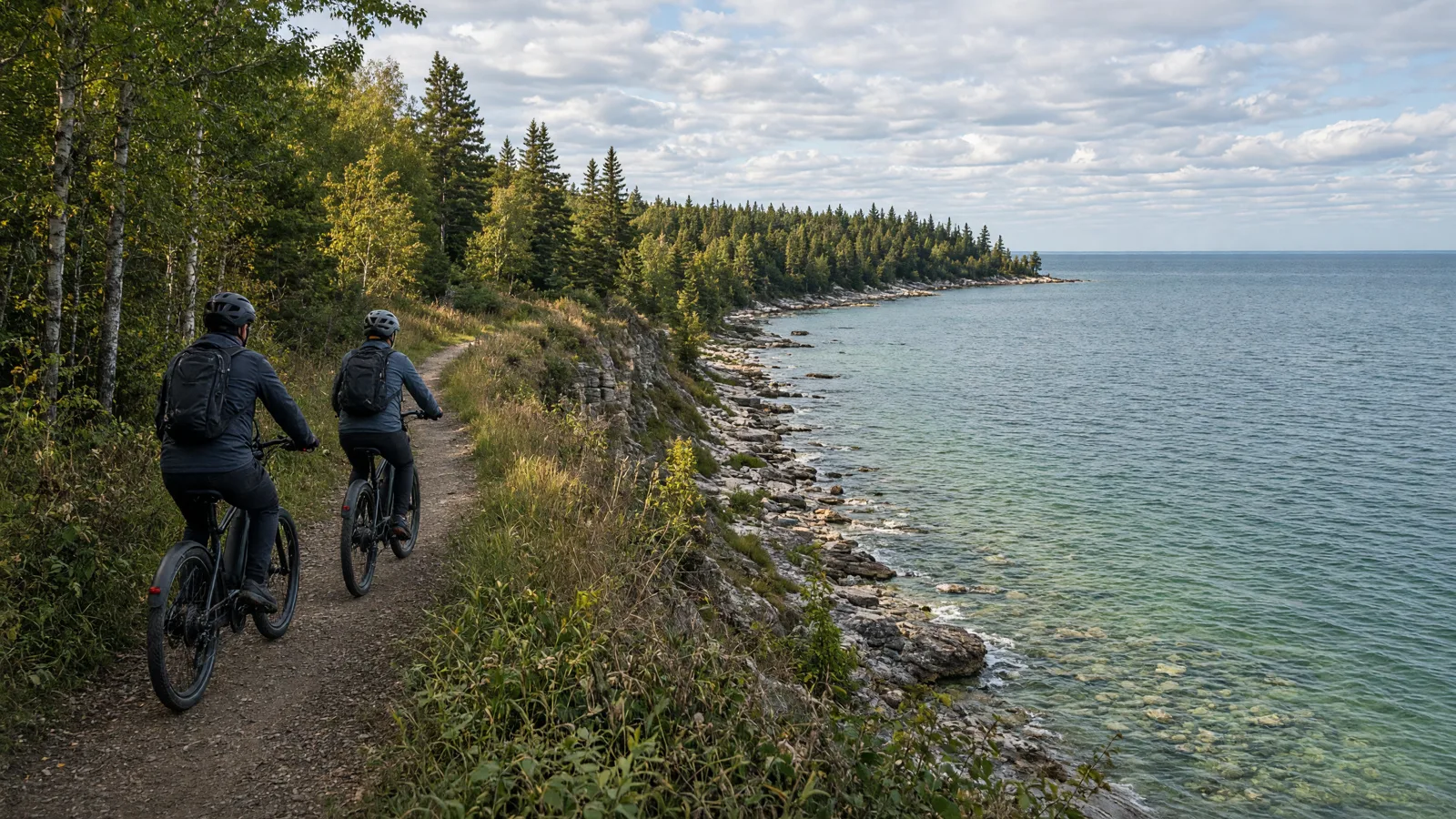 Landscape scene in Alpena County, Michigan