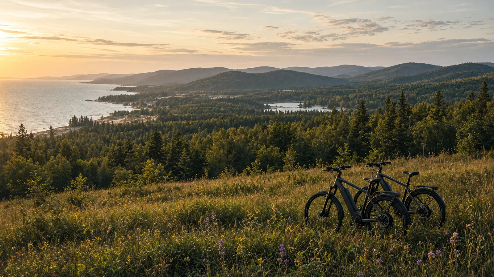 Landscape scene in Baraga County, Michigan