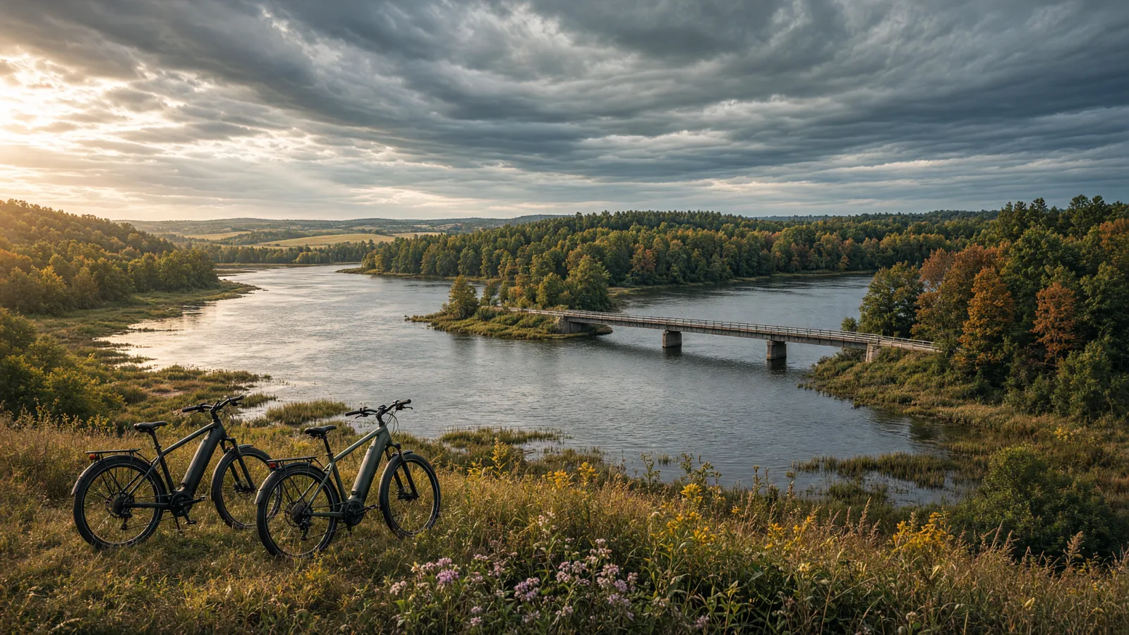 Landscape scene in Branch County, Michigan