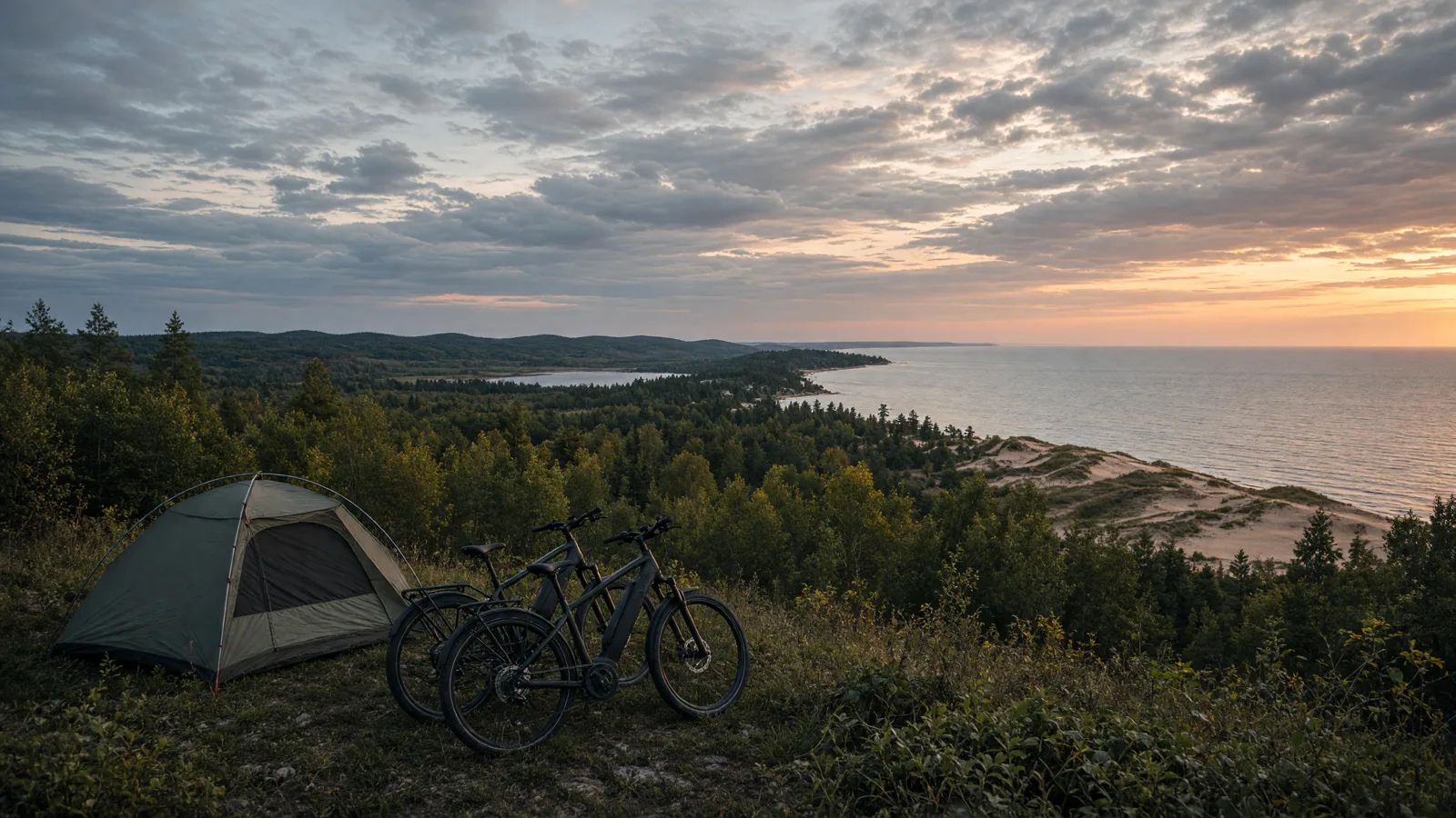 Landscape scene in Charlevoix County, Michigan