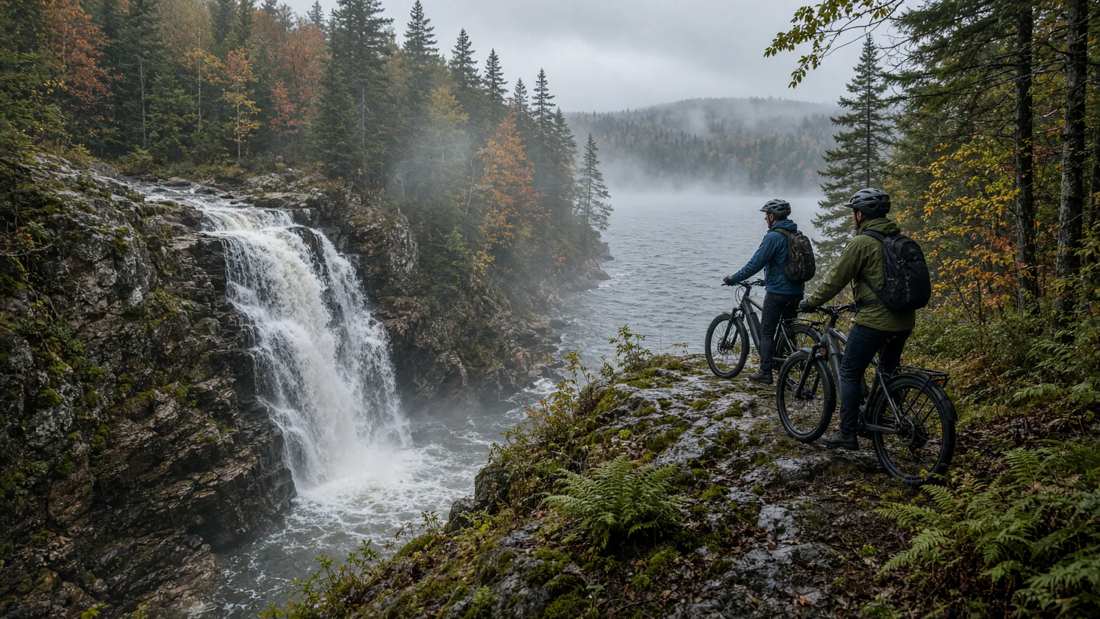 Landscape scene in Gogebic County, Michigan