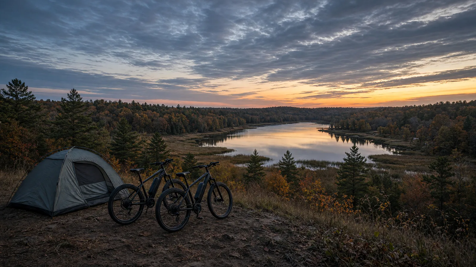 Landscape scene in Jackson County, Michigan