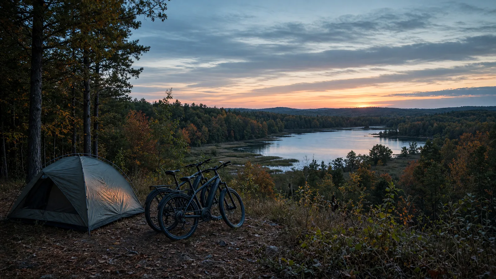Landscape scene in Livingston County, Michigan