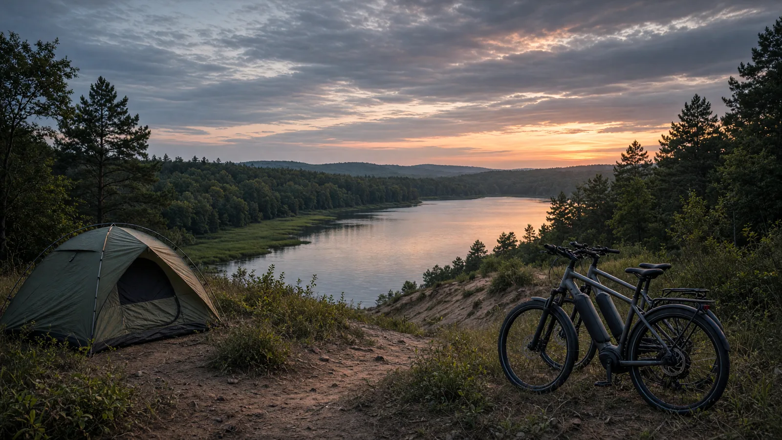 Landscape scene in Mecosta County, Michigan