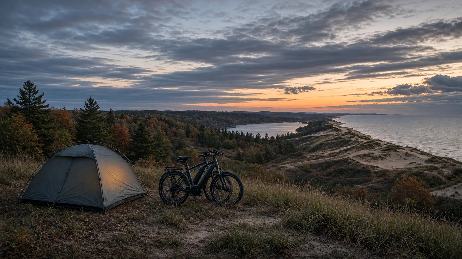 Landscape scene in Muskegon County, Michigan