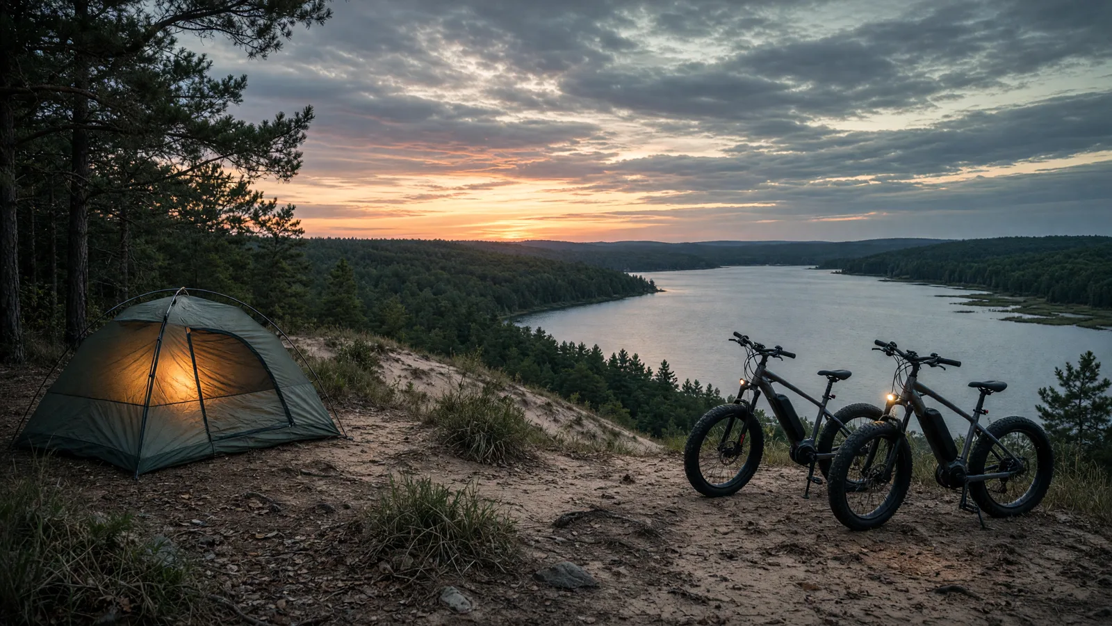 Landscape scene in Newaygo County, Michigan