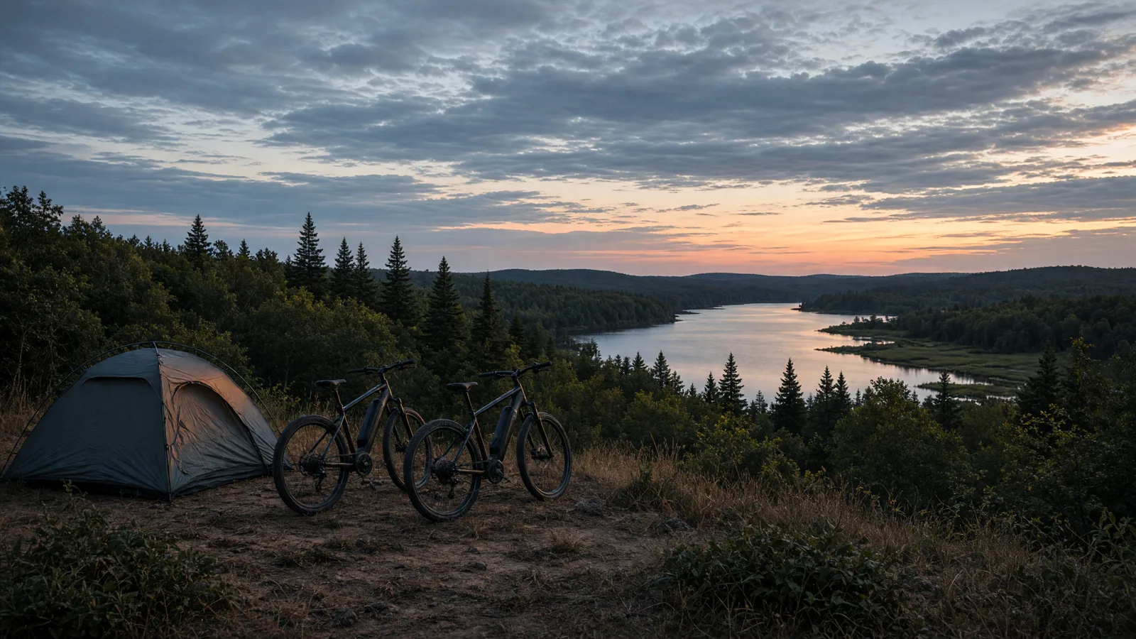 Landscape scene in Ogemaw County, Michigan