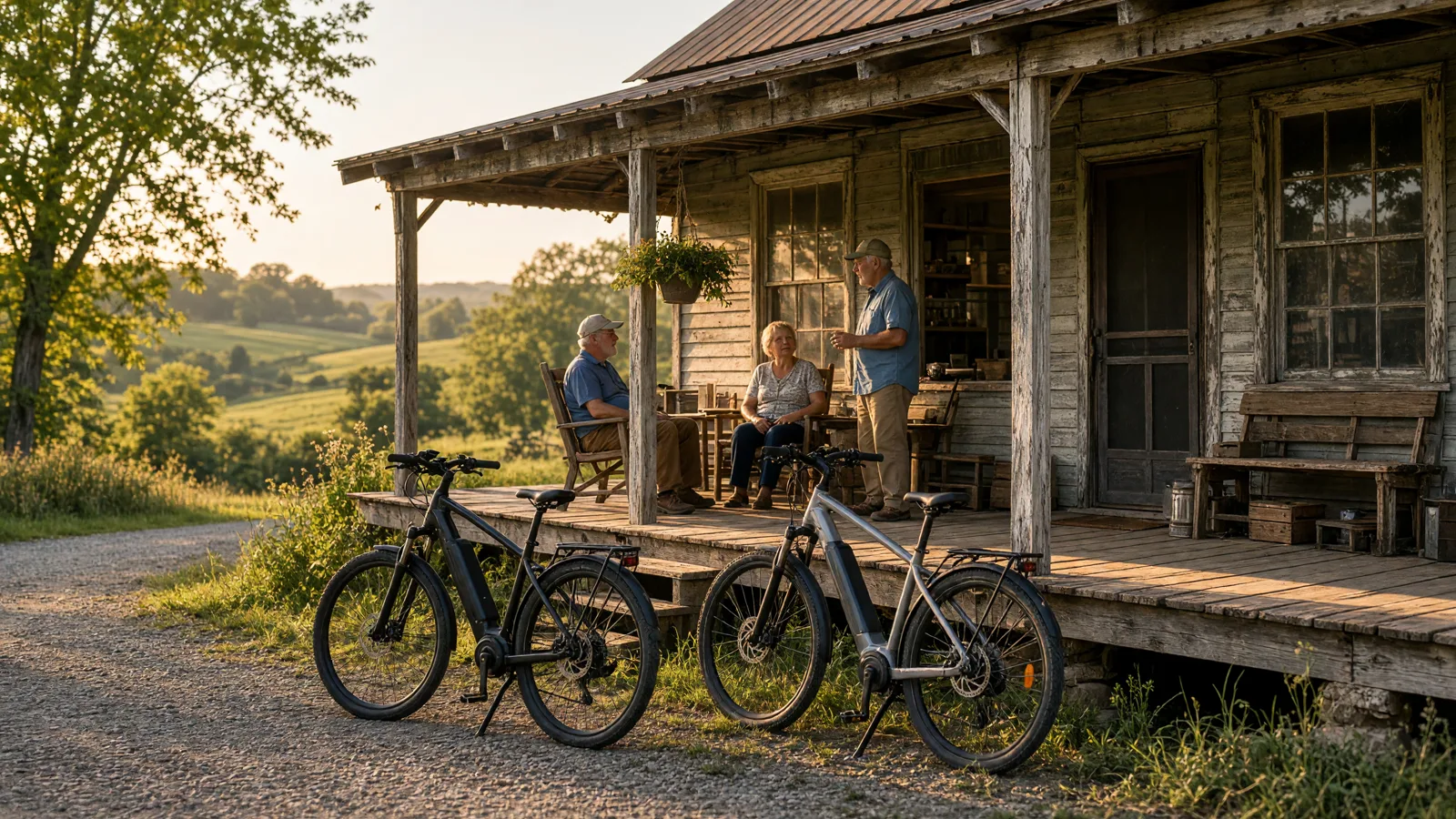 Scene in Adair County, Missouri — country store