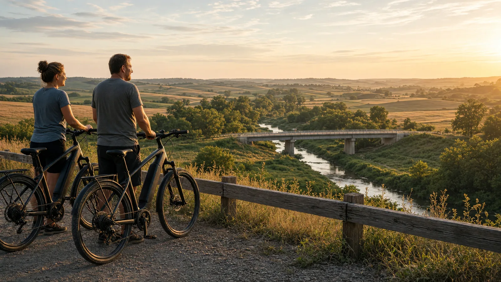 Scene in Barton County, Missouri — ebike overlook