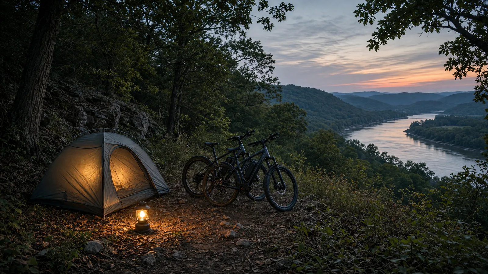 Scene in Buchanan County, Missouri — camping ridge