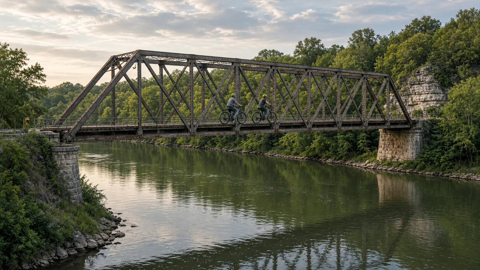 Scene in Cape Girardeau County, Missouri — bridge crossing