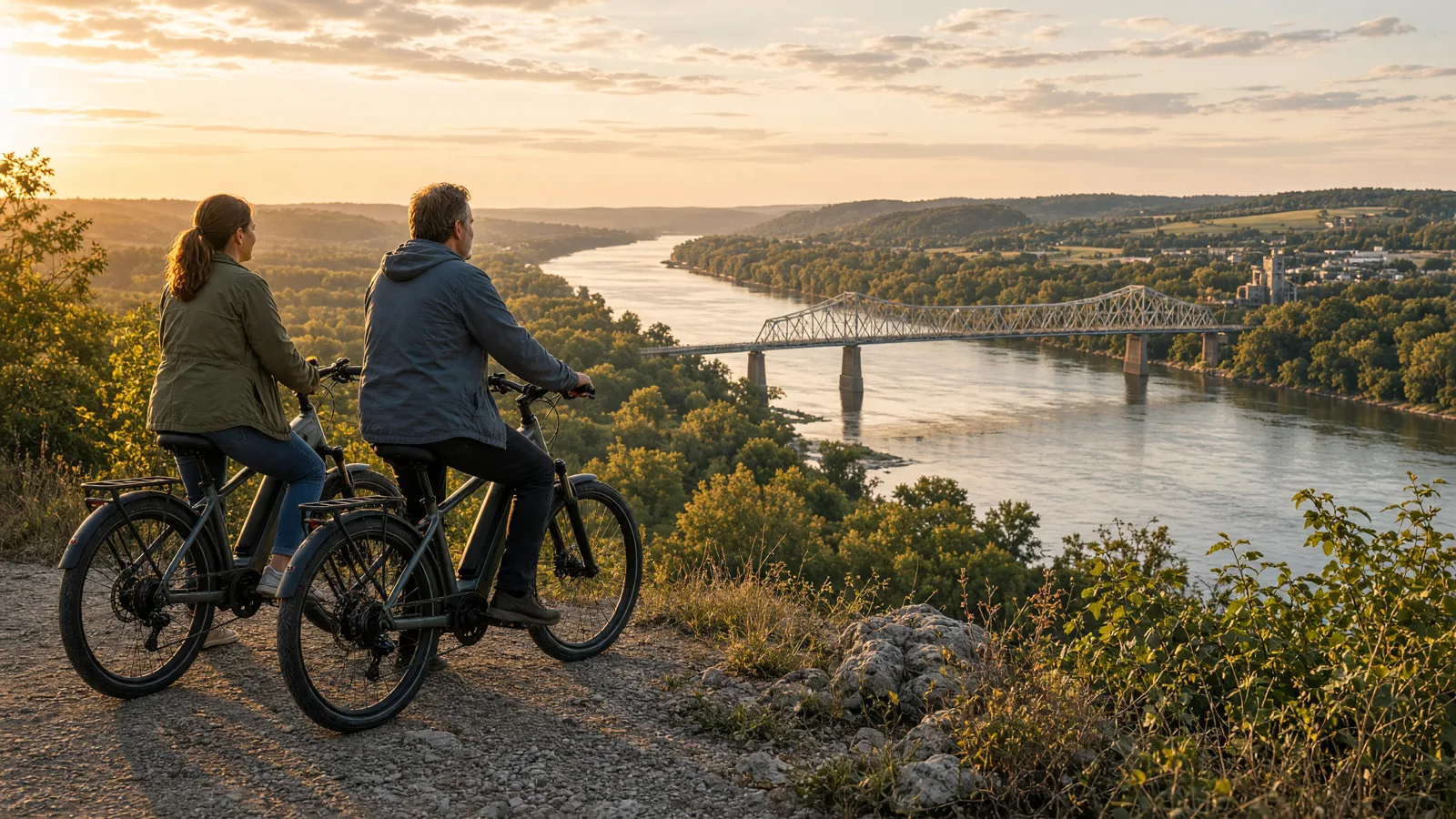 Scene in Cole County, Missouri — ebike overlook