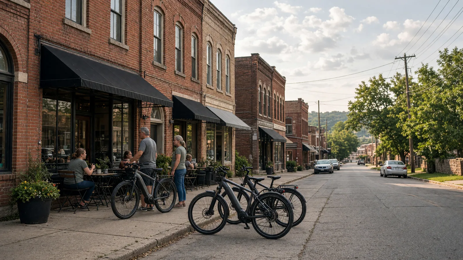 Scene in Lawrence County, Missouri — downtown main