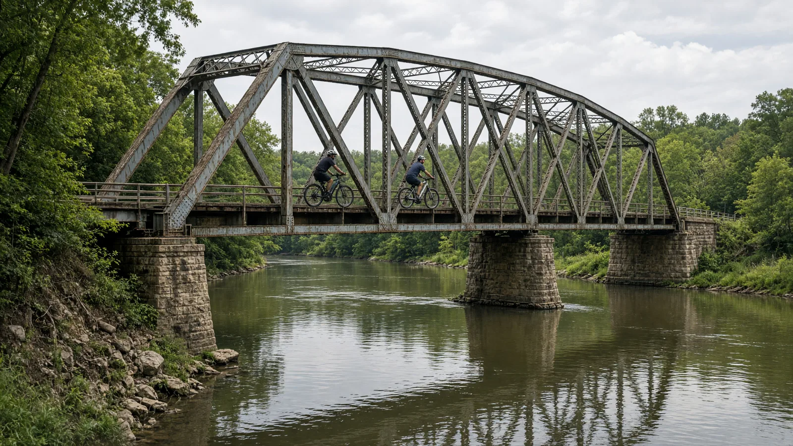 Scene in Lincoln County, Missouri — bridge crossing