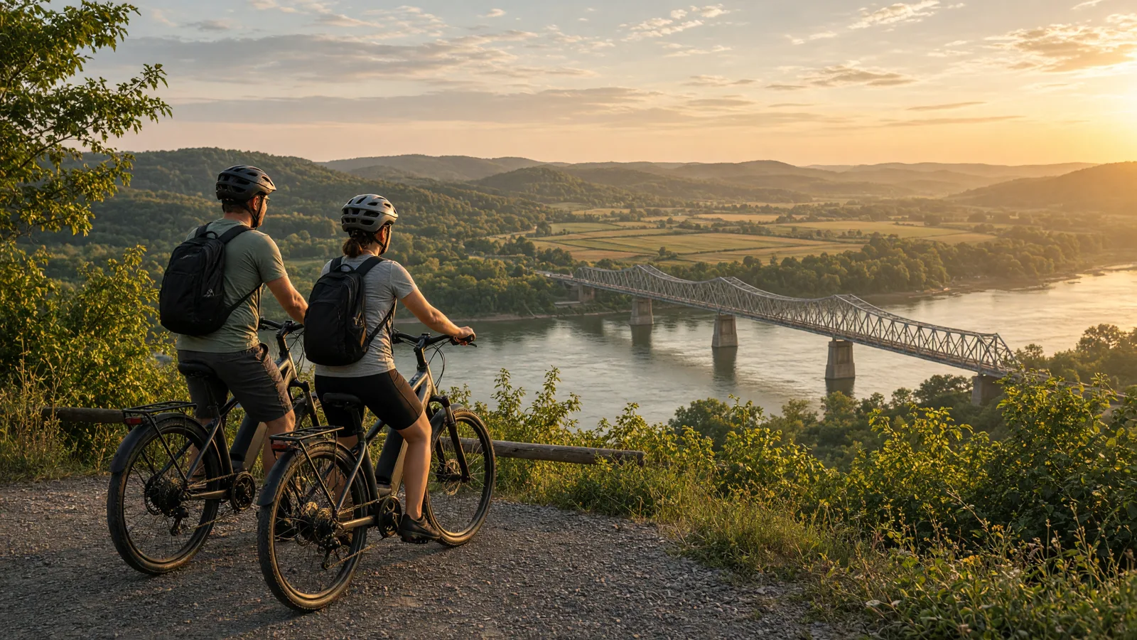 Scene in Marion County, Missouri — ebike overlook