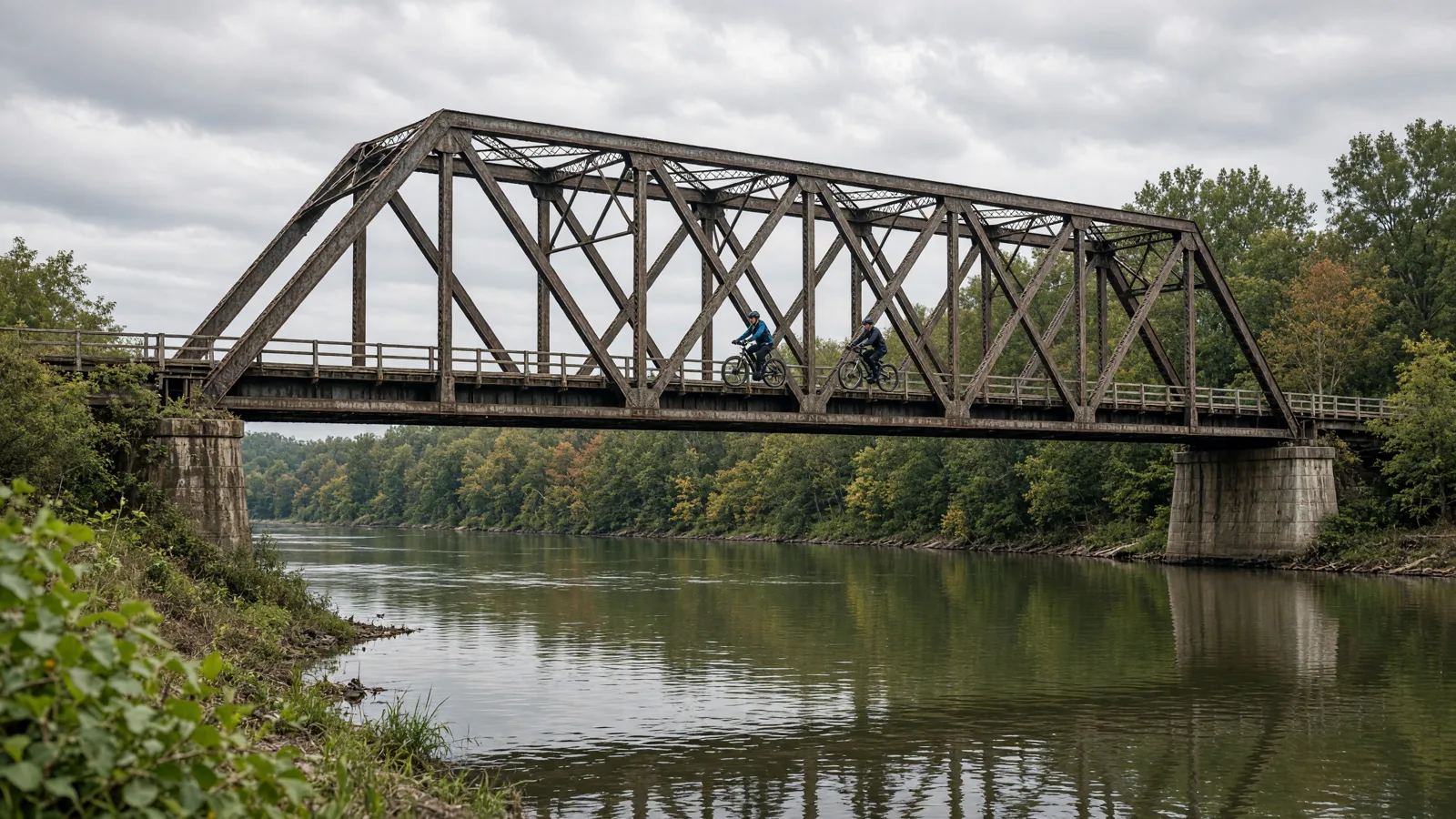 Scene in Nodaway County, Missouri — bridge crossing