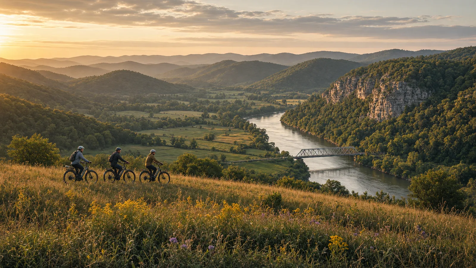 Landscape scene in Taney County, Missouri