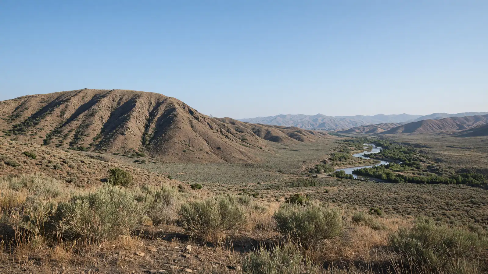 Prison Hill and Carson River valley, Carson City, Nevada