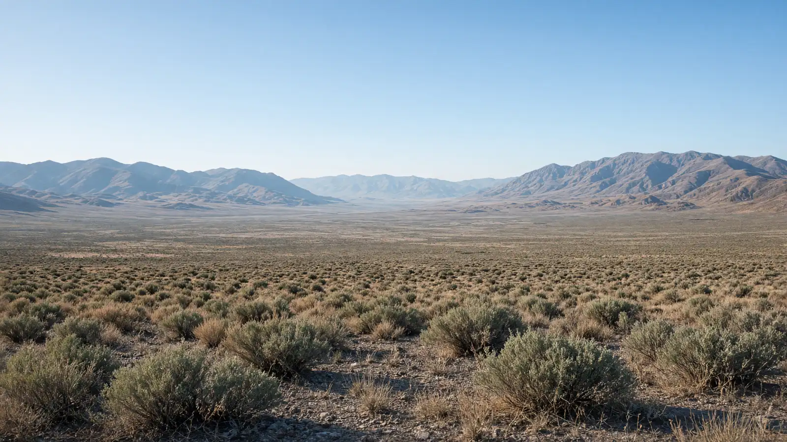 Sagebrush basin and ranges near Winnemucca, Humboldt County, Nevada
