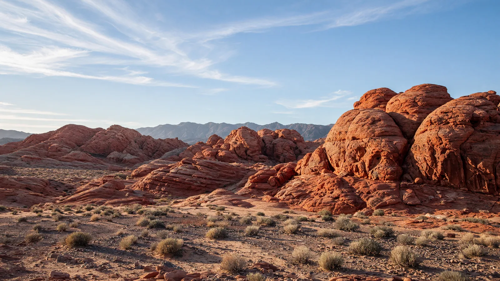 Valley of Fire red sandstone formations, Nevada