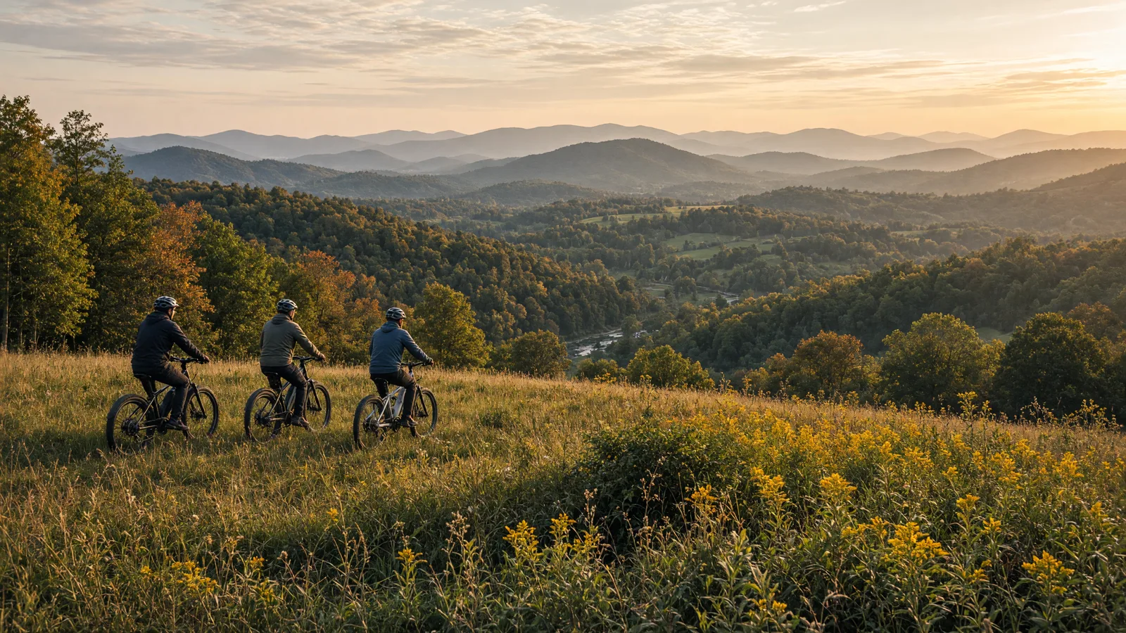 Landscape scene in Allegany County, New York