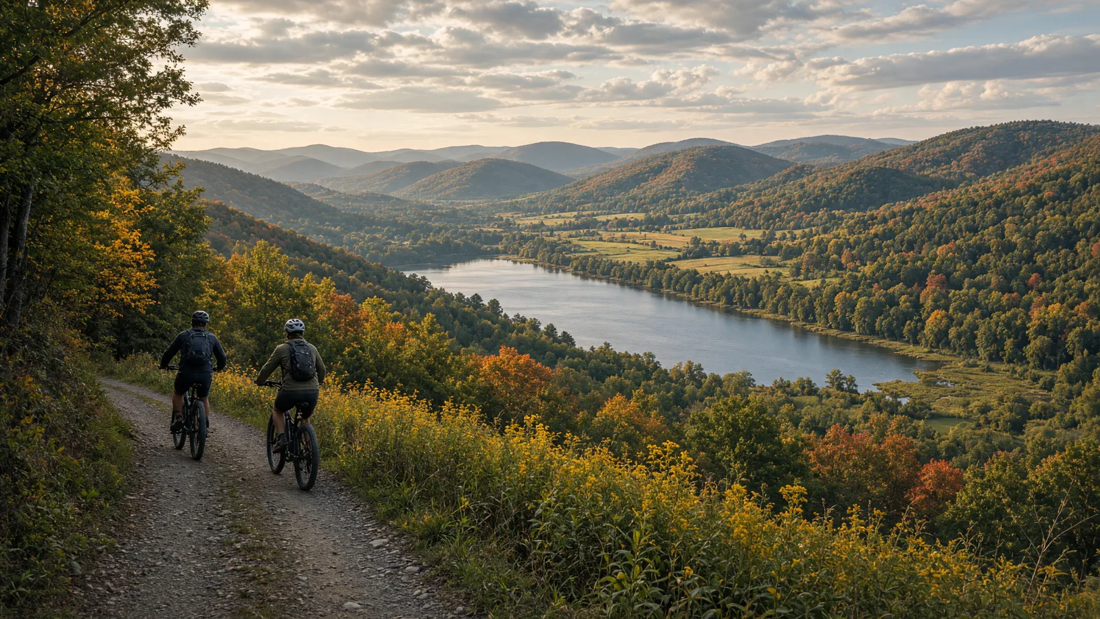 Landscape scene in Cortland County, New York