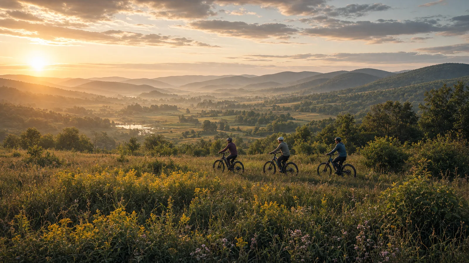 Landscape scene in Genesee County, New York