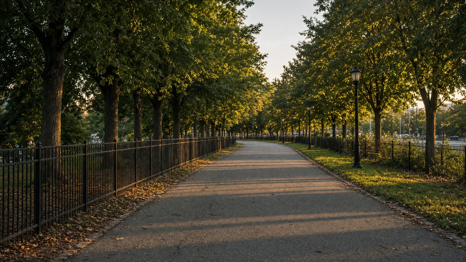 Empty outdoor trail landscape in Kings County, New York