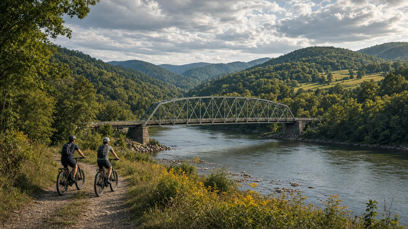Landscape scene in Tioga County, New York