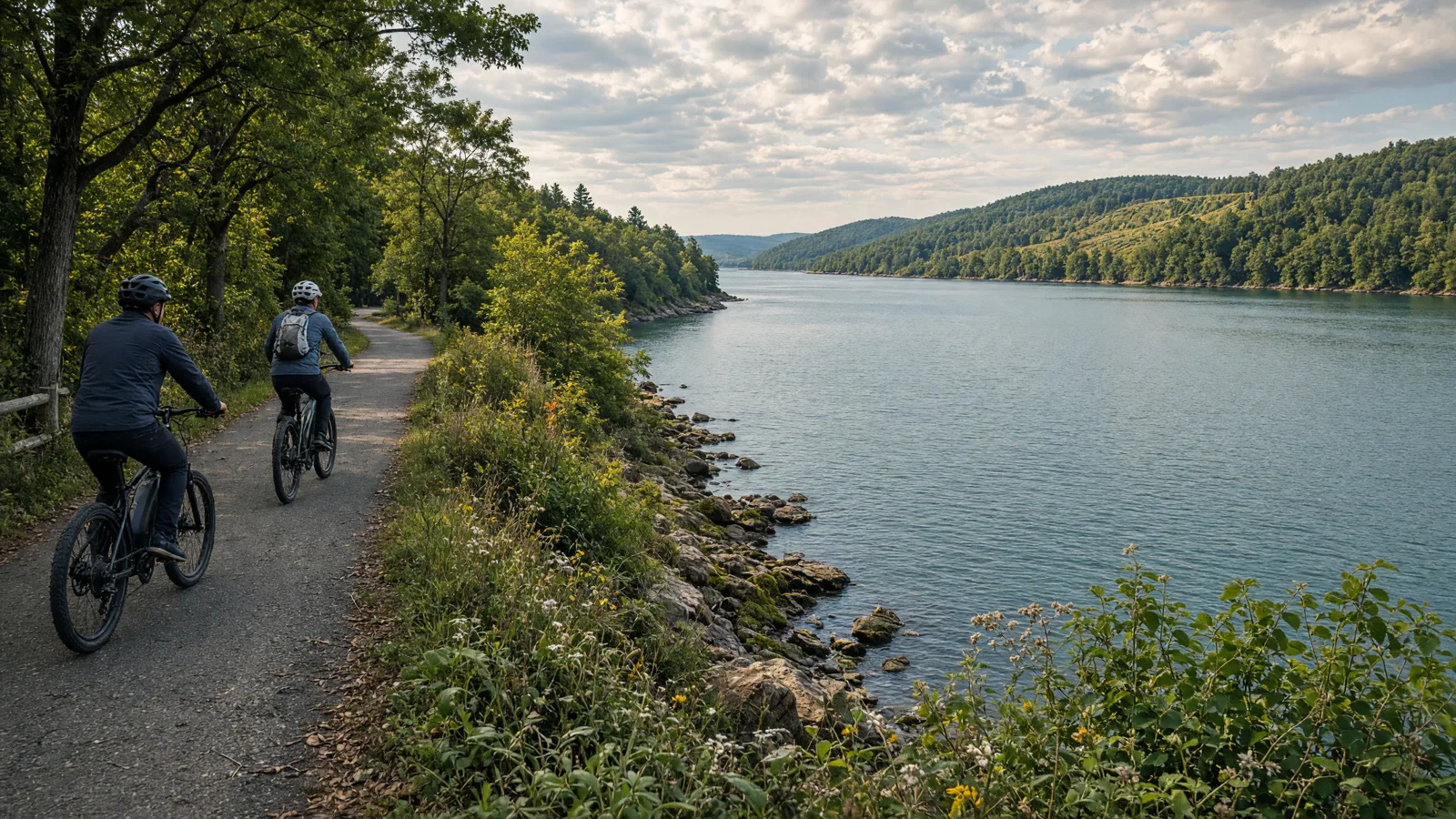 Landscape scene in Yates County, New York