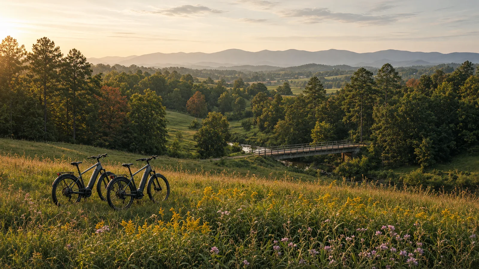 Landscape scene in Alamance County, North Carolina