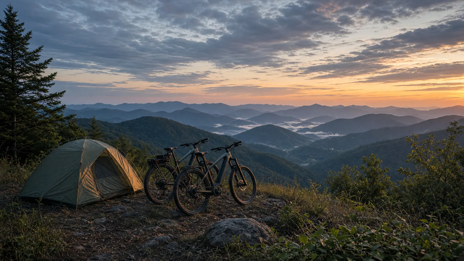Landscape scene in Avery County, North Carolina
