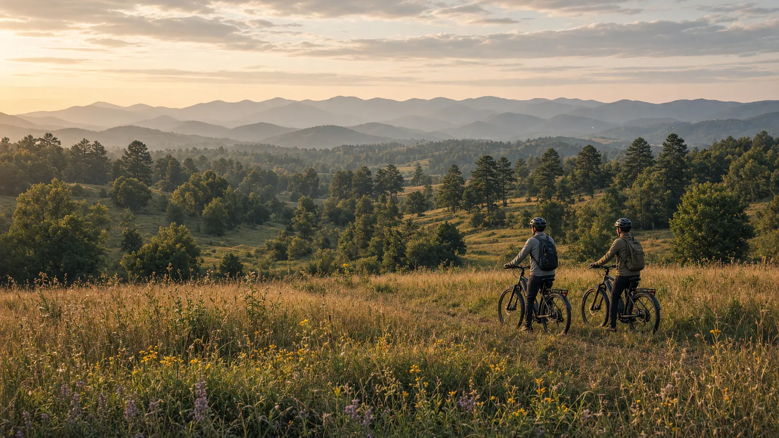 Landscape scene in Cabarrus County, North Carolina