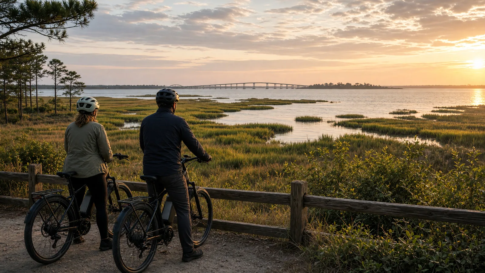 Landscape scene in Currituck County, North Carolina