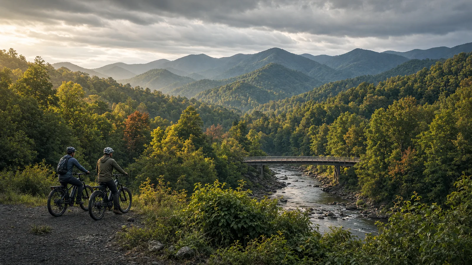 Landscape scene in Henderson County, North Carolina