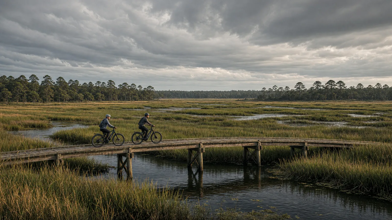 Landscape scene in Hyde County, North Carolina