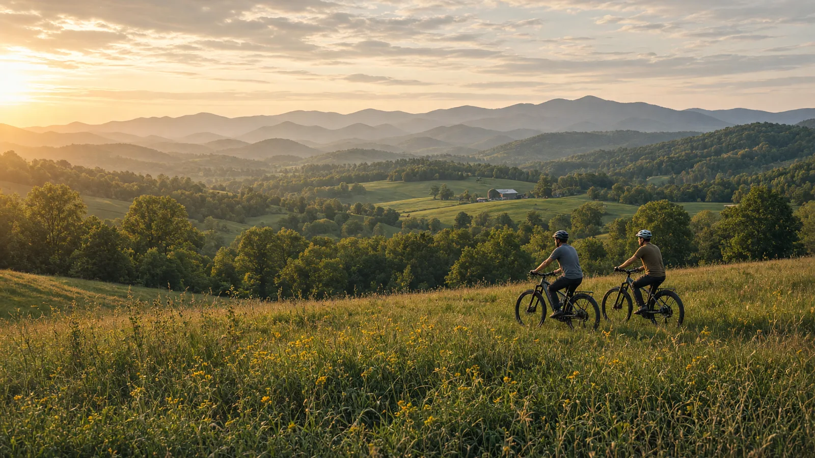 Landscape scene in Iredell County, North Carolina