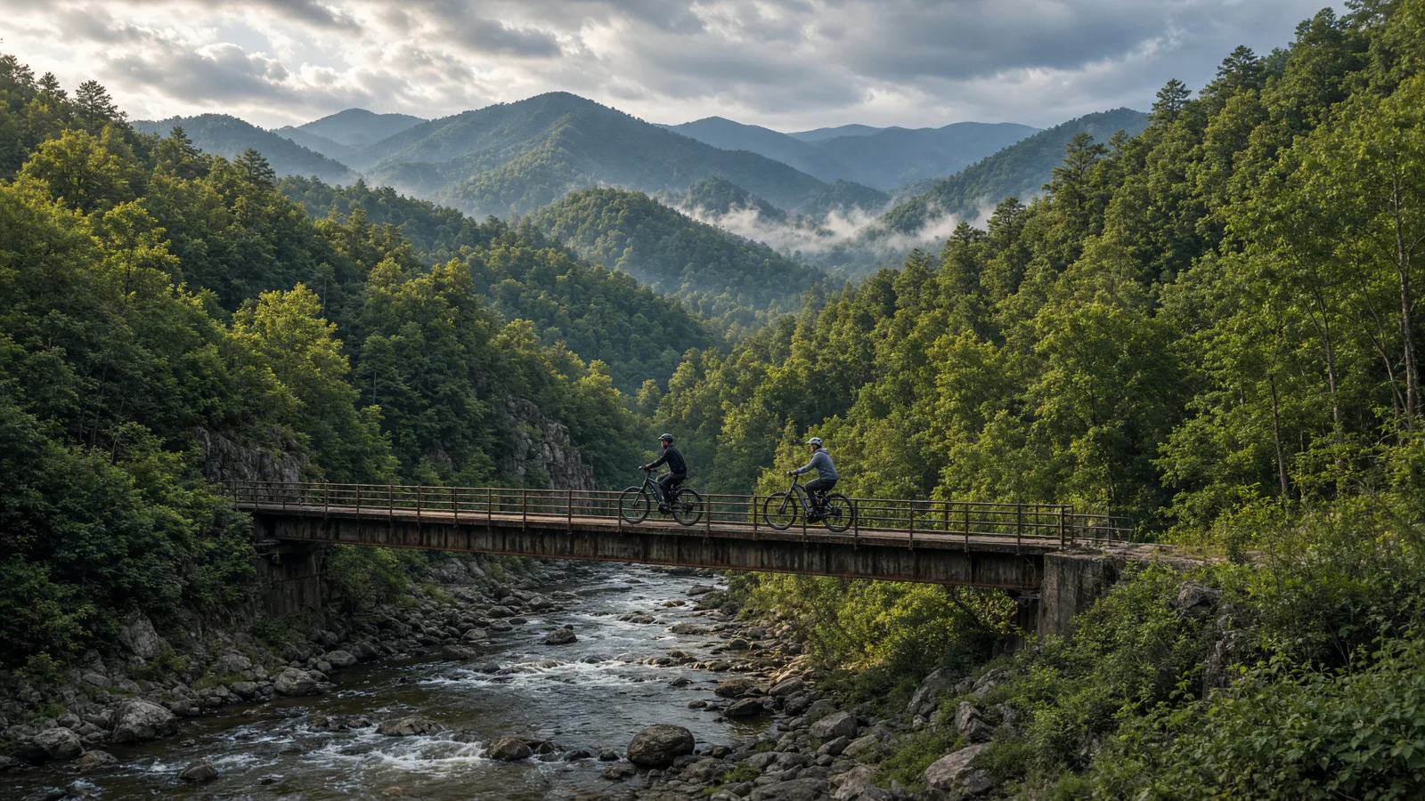 Landscape scene in Mitchell County, North Carolina