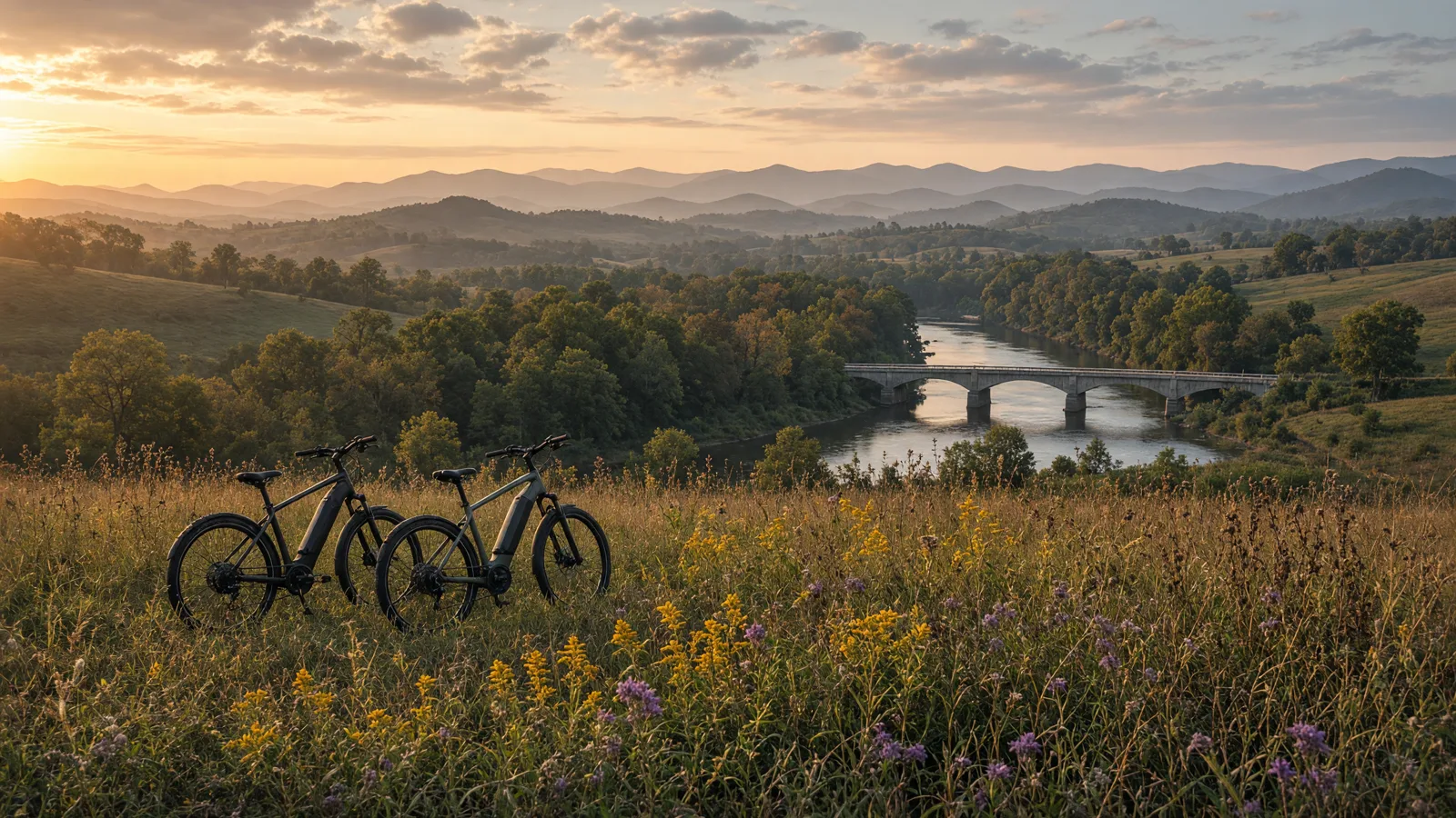 Landscape scene in Rockingham County, North Carolina