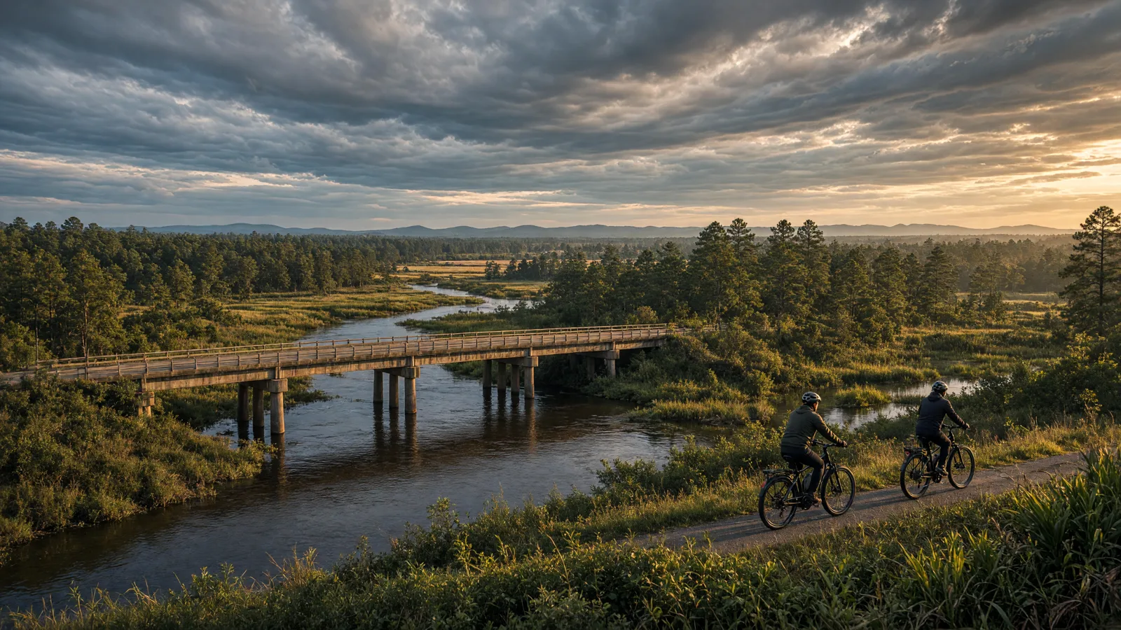 Landscape scene in Scotland County, North Carolina