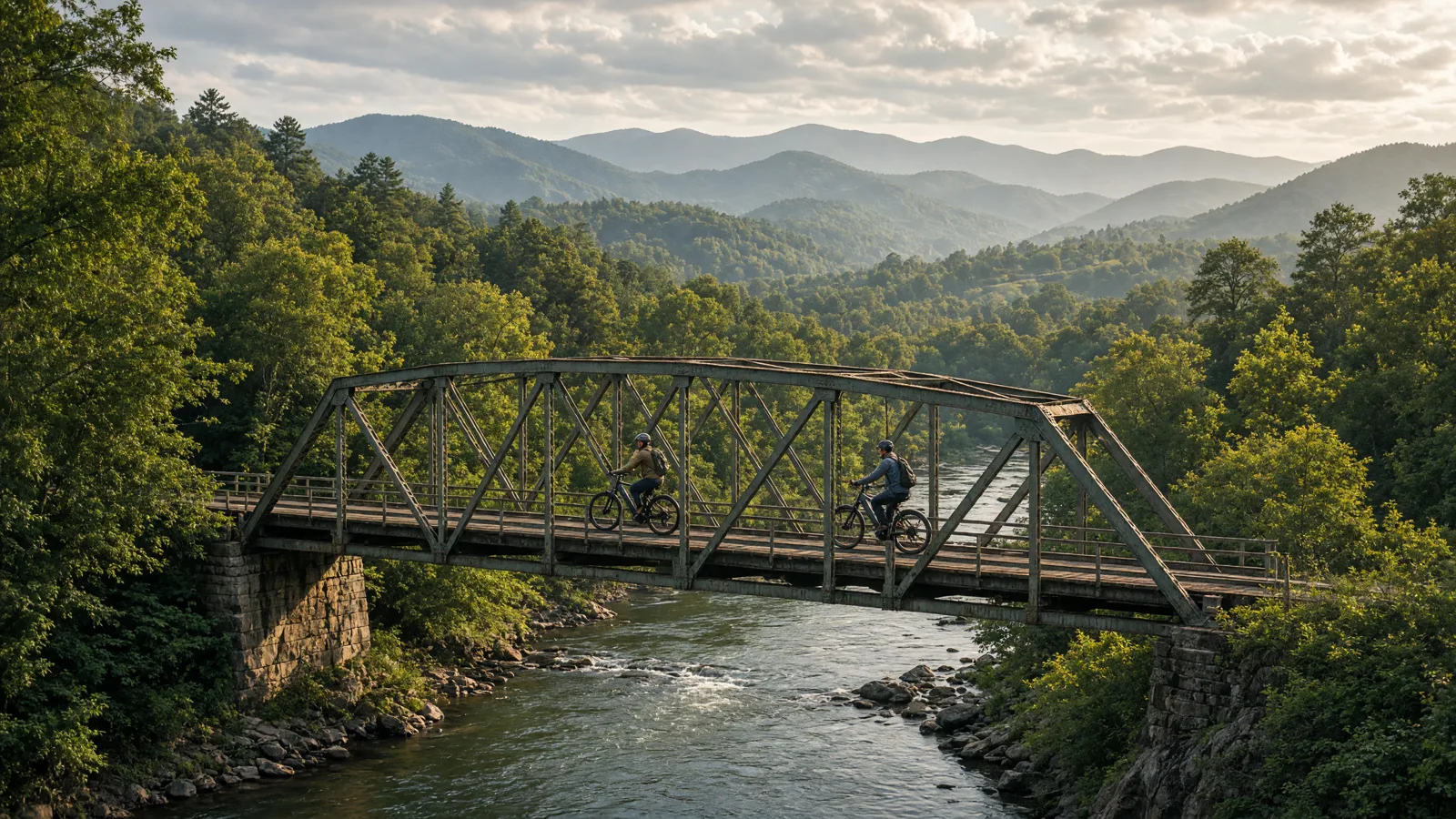 Landscape scene in Surry County, North Carolina