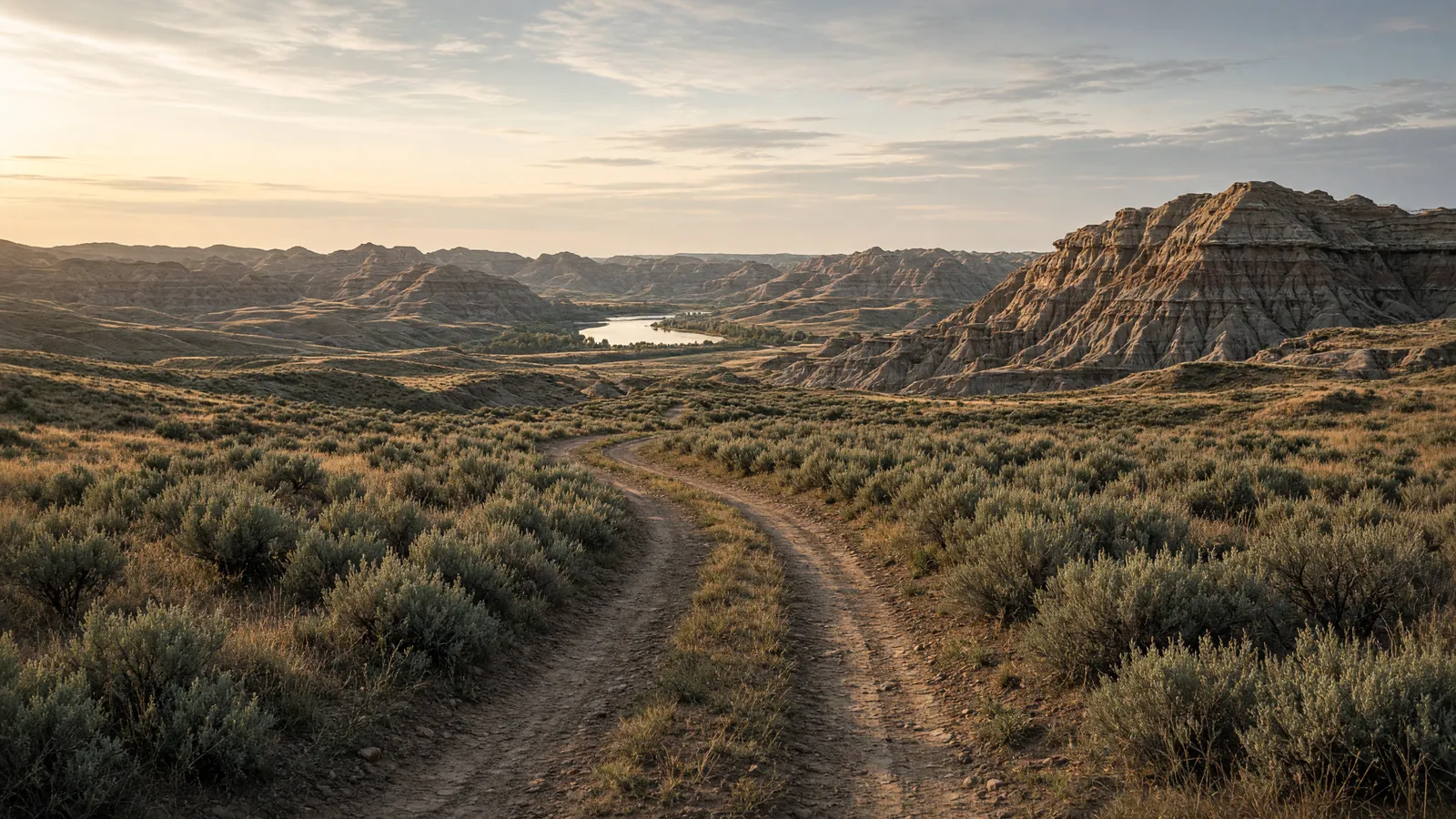 Empty Badlands two-track, Billings County, North Dakota