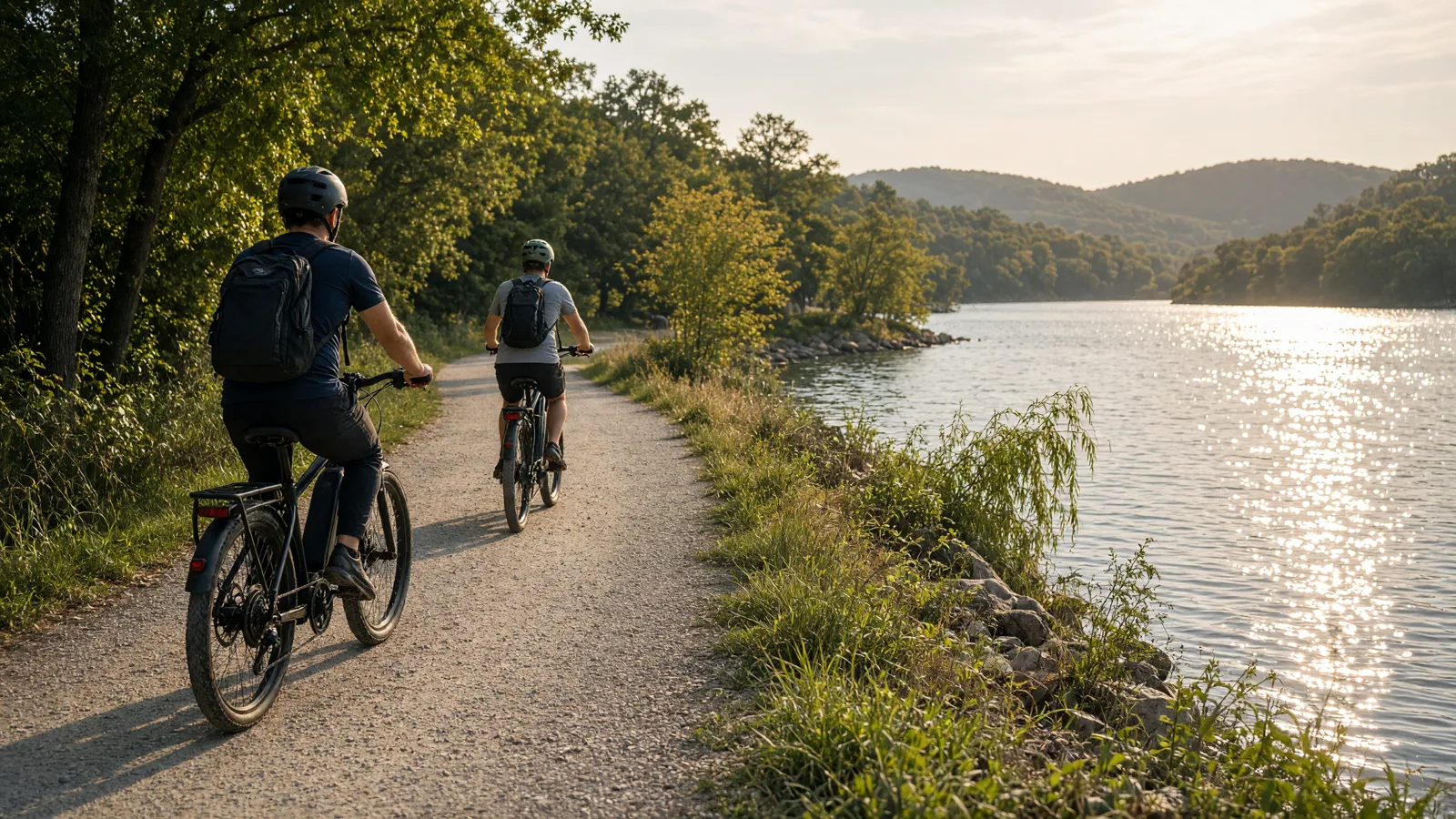 Scene in Cherokee County, Oklahoma — lakeside ride
