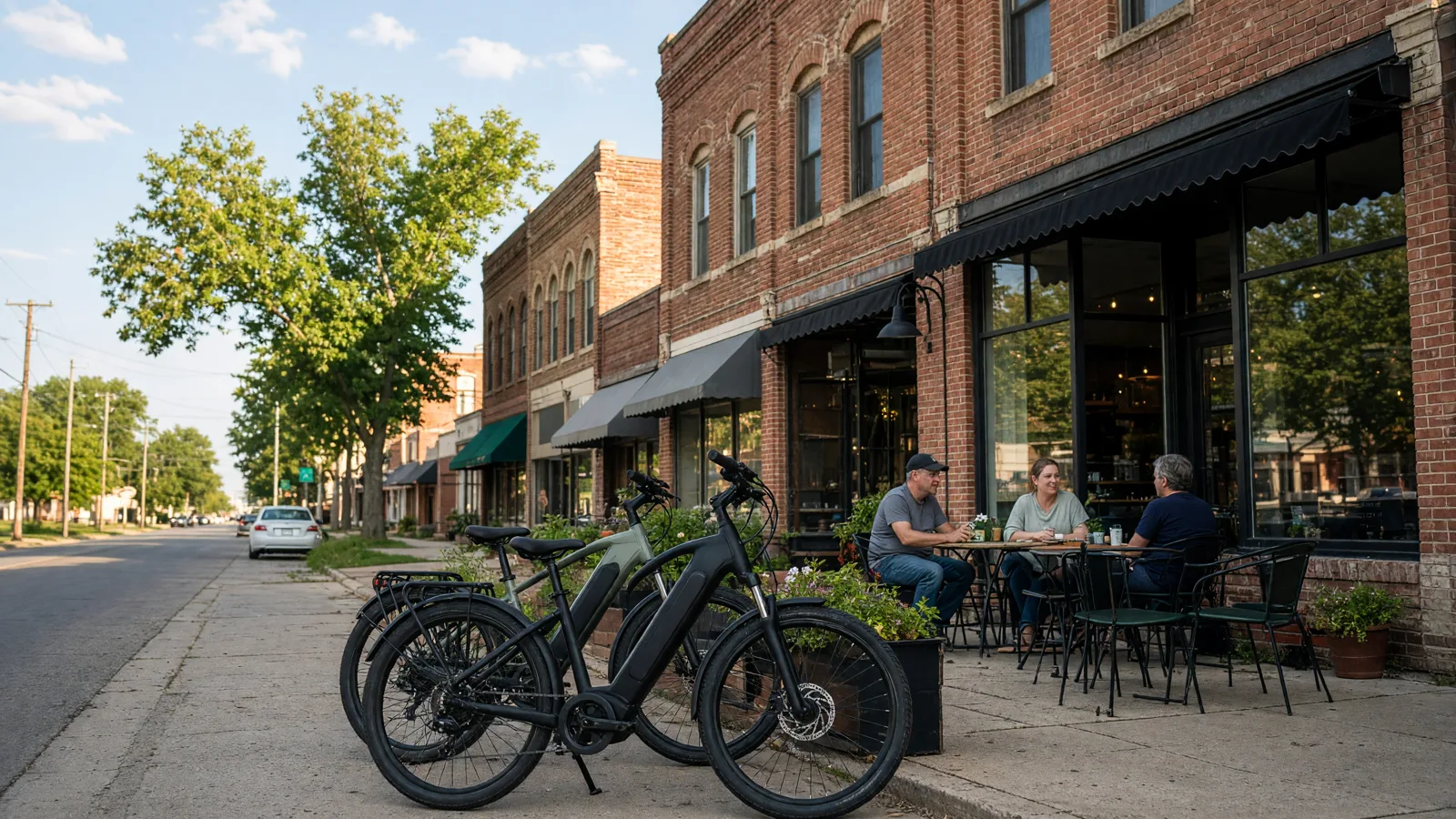 Scene in Washington County, Oklahoma — downtown main